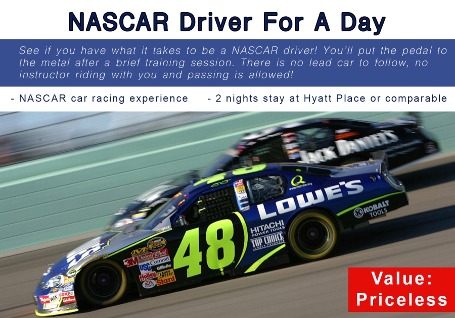 5015-2n NASCAR Driver For A Day